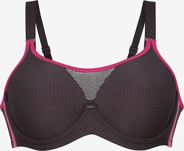 ANITA Bustier BH 'Performance WireX' in Zwart: voorkant