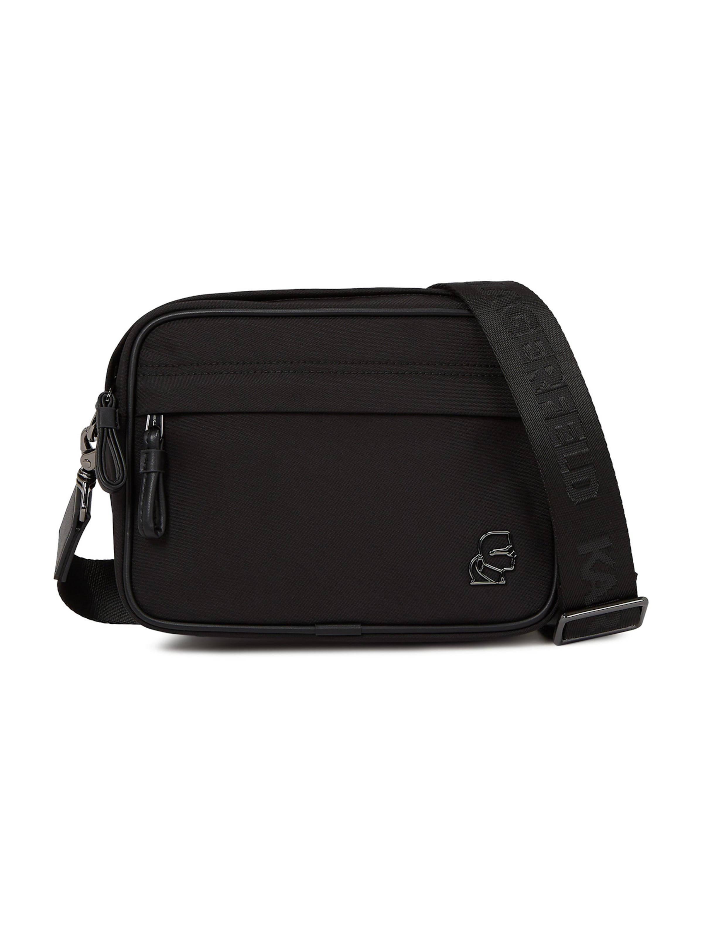 Karl Lagerfeld Crossbody Bag in Black: front