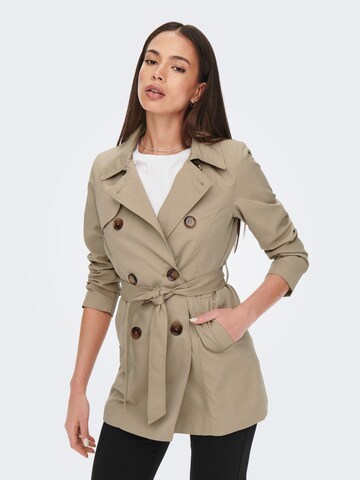 Only Petite Between-Seasons Coat 'Valerie' in Beige