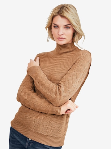 Linea Tesini by heine Pullover in Braun