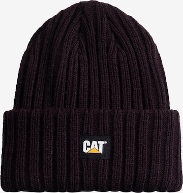 Bonnet 'CAT Workwear Muts Rib C443' CATERPILLAR en noir : devant