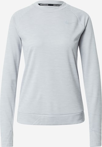 NIKE Athletic Sweatshirt 'Pacer' in Grey: front