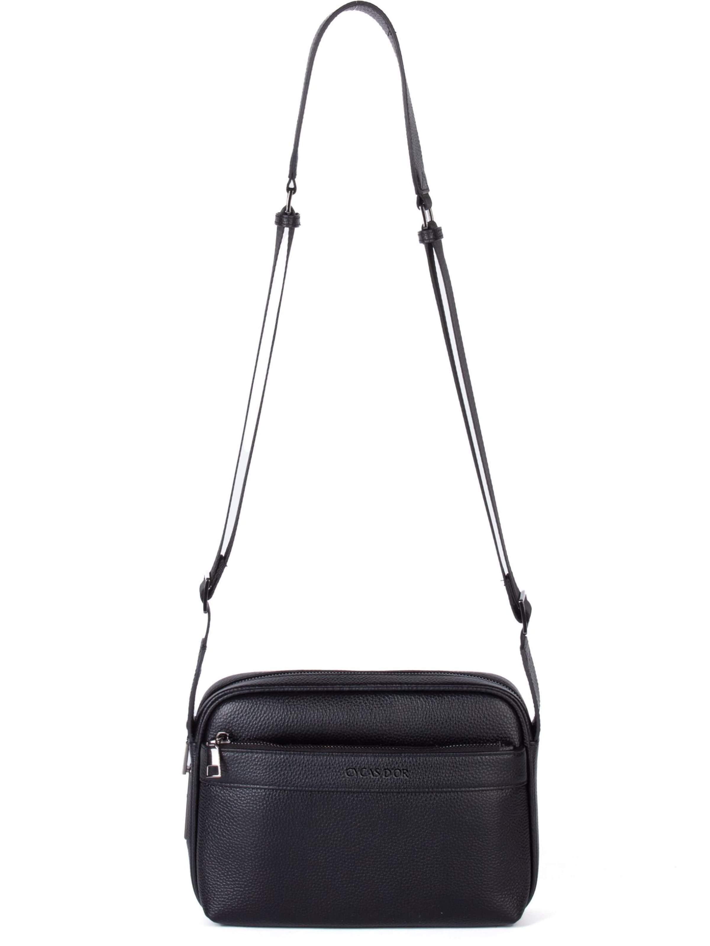 CYCAS D'OR - Bolso de hombro 'BELLARO FINGERPRINT RECOGNITION' en negro