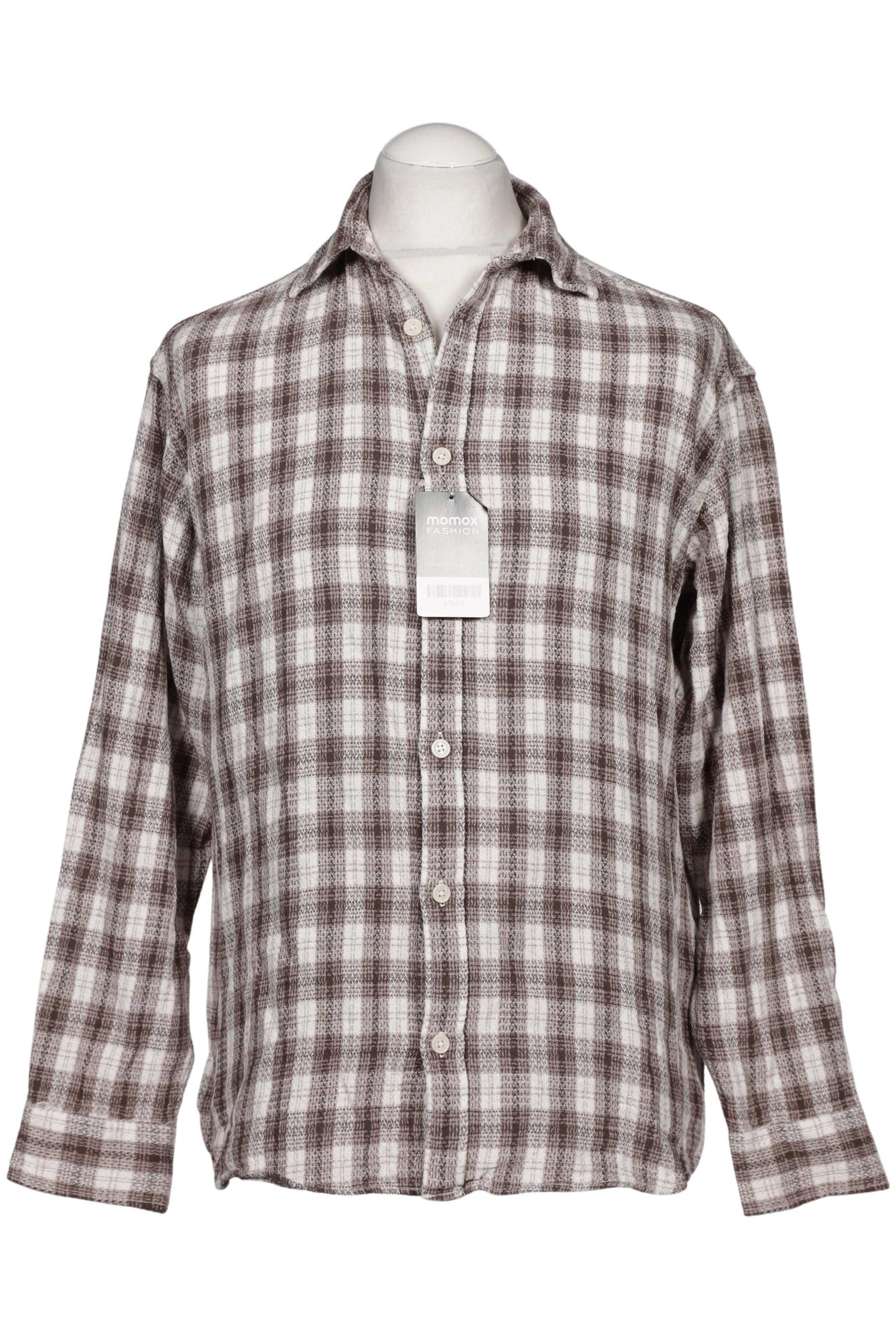 JACK & JONES Button Up Shirt in M in Brown: front