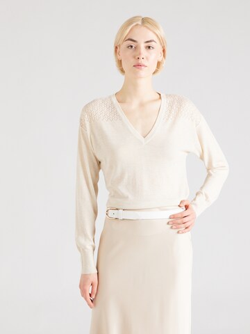 JDY Trui 'BENTE' in Beige: voorkant