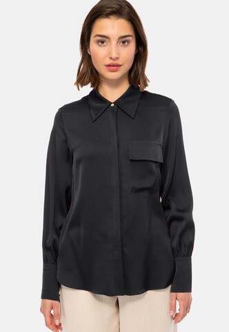 IVI collection Hemdbluse 'Nos' in Schwarz: Vorderseite