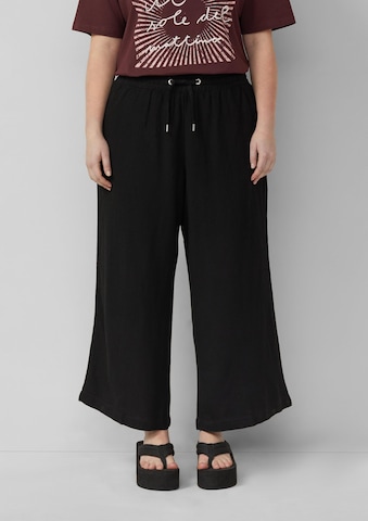 QS Regular Broek in Zwart