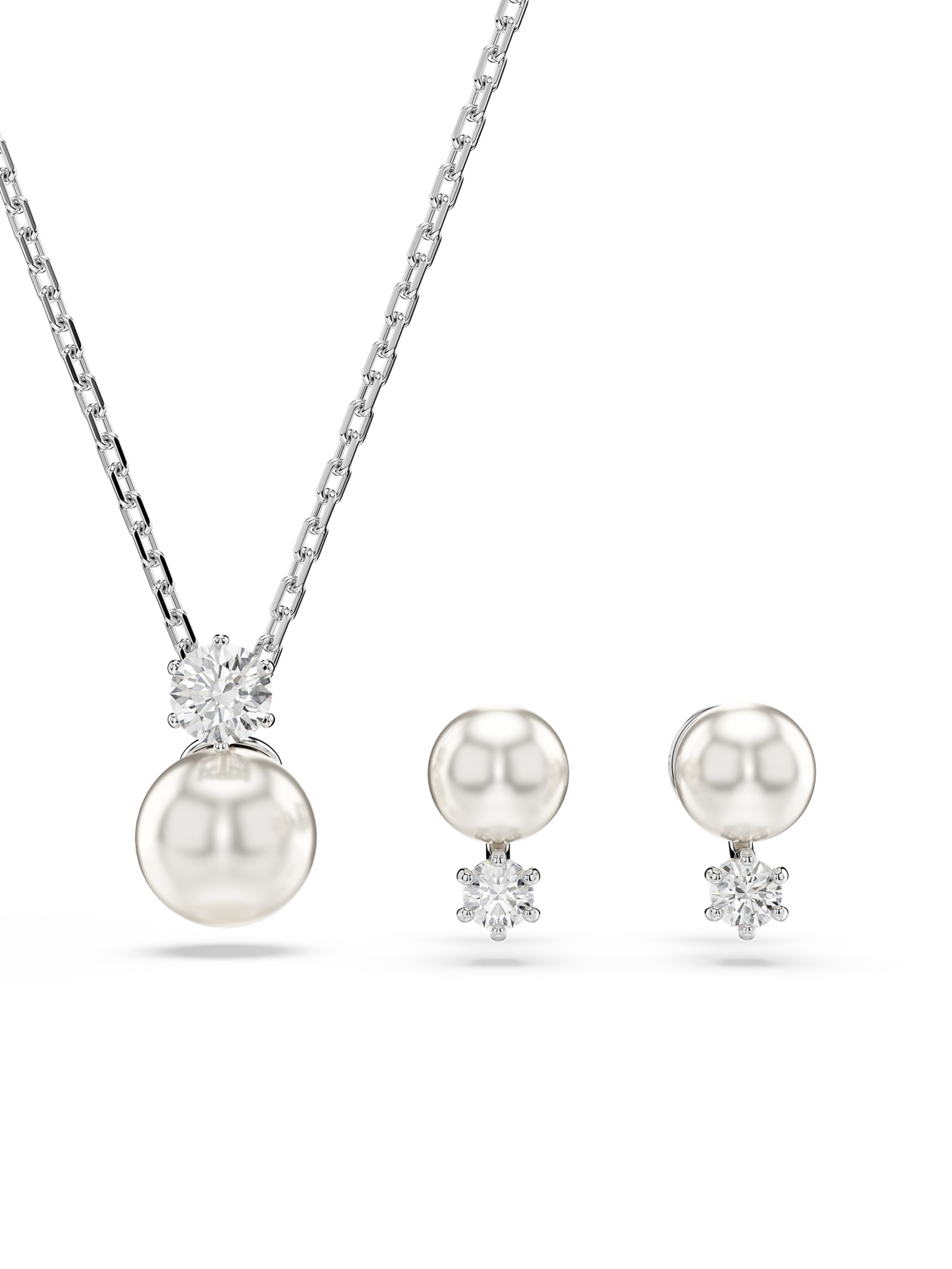 Swarovski Smykkesæt 'Matrix' i sølv