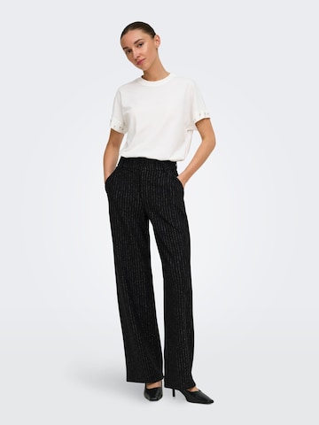 JDY - regular Pantalón plisado en negro: frente