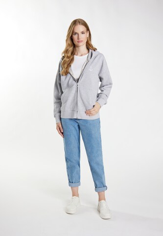 DreiMaster Maritim Sweatjacke in Grau