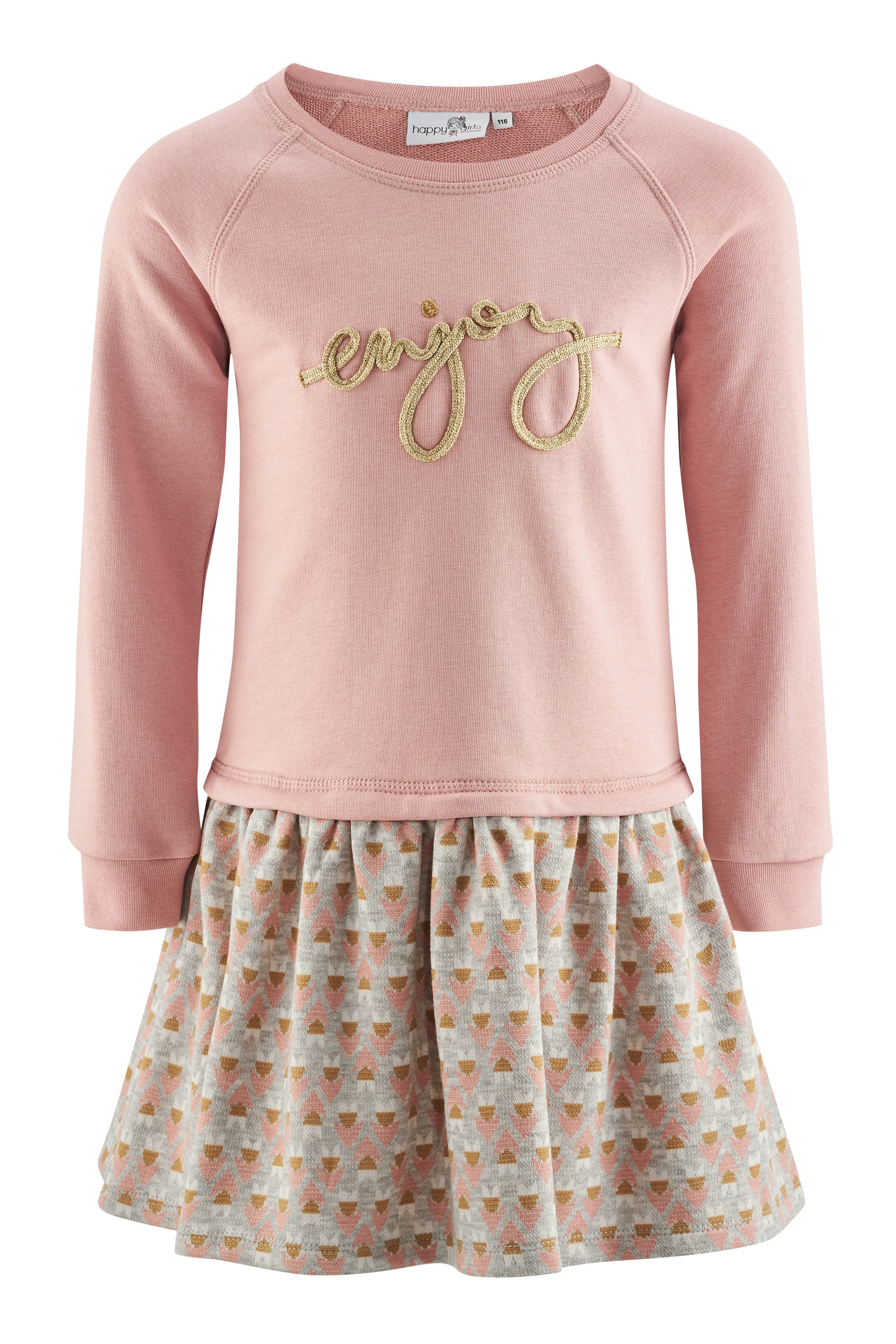 happy girls Sukienka w kolorze różowy: przód