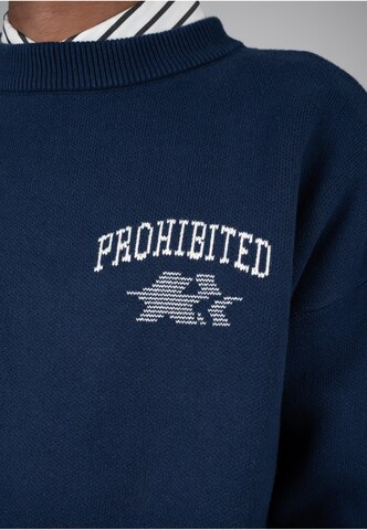 Pullover 'Avantgarde' di Prohibited in blu