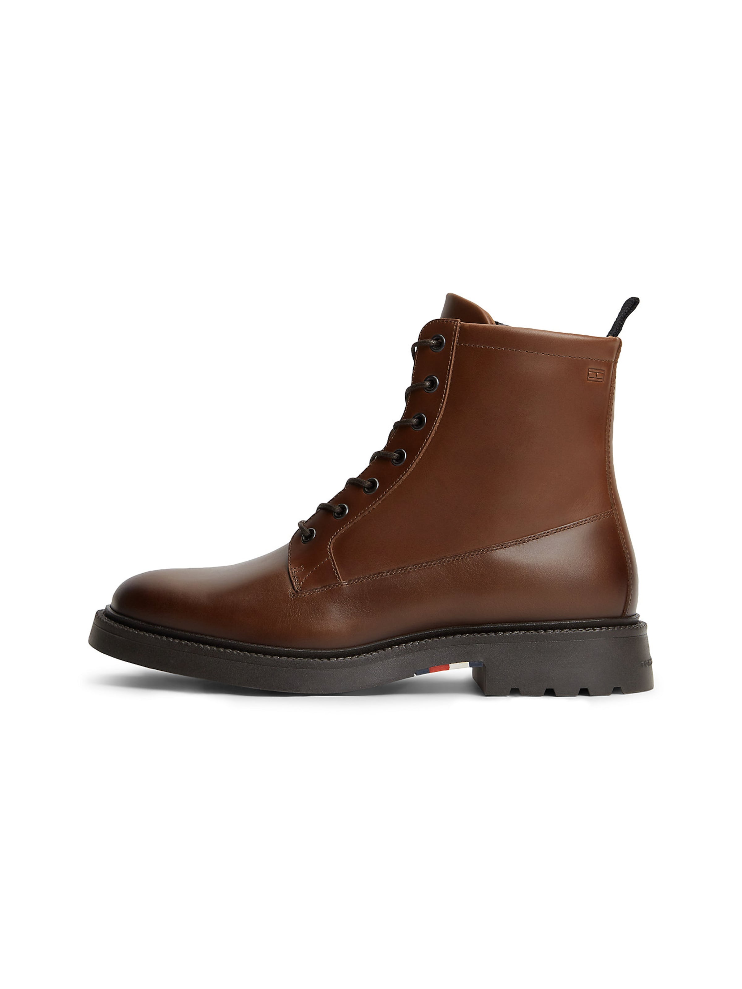 TOMMY HILFIGER Schnürboots in Braun: Vorderseite