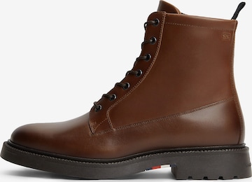 TOMMY HILFIGER Schnürboots in Braun: Vorderseite