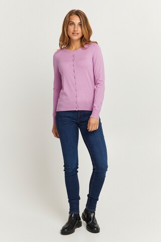 Fransa Knit Cardigan in Purple