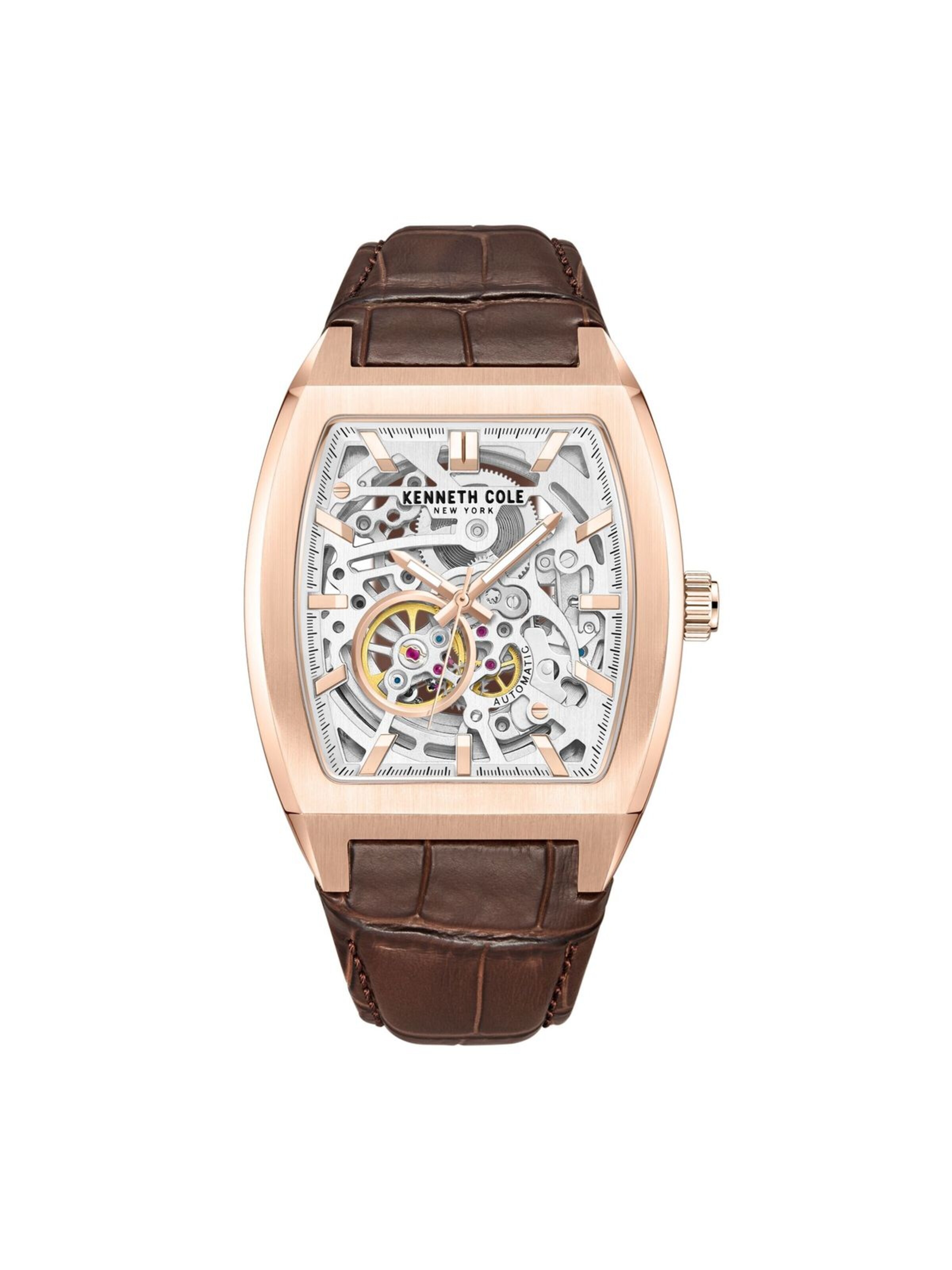 Kenneth Cole Analoog horloge in Bruin: voorkant