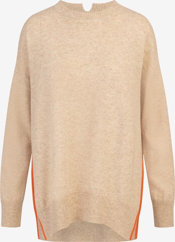 Rainbow Cashmere Sweater in Beige: front