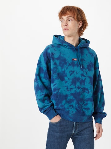 LEVI'S ® Sweatshirt 'Relaxed Baby Tab Hoodie' in Green: front