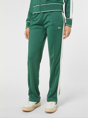 regular Pantaloni 'SAGANO straight taped track pants' di FILA in verde: frontale