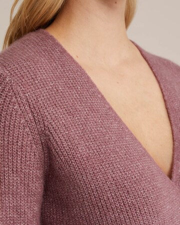 WE Fashion Knit cardigan in Purple