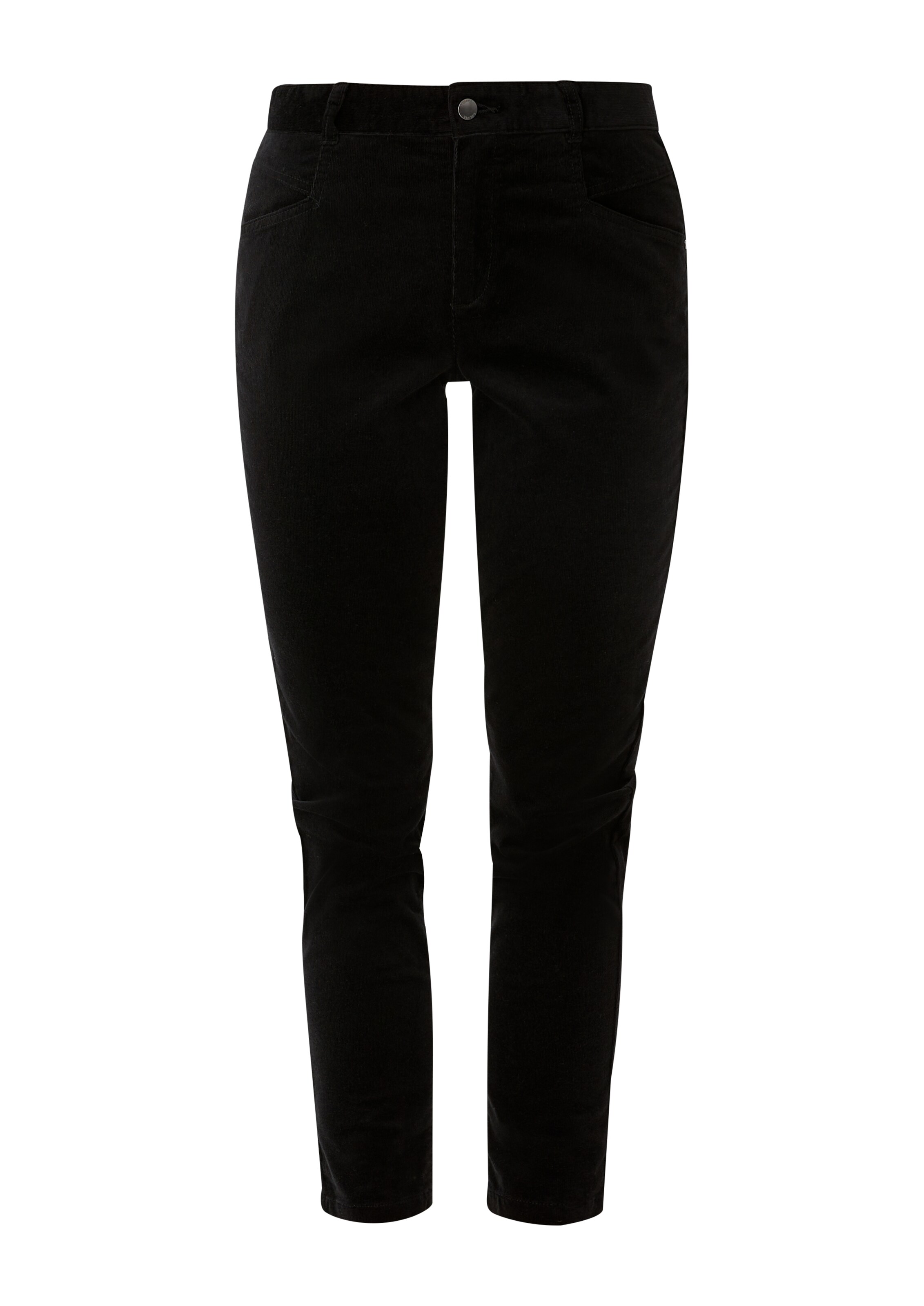 s.Oliver Tapered Broek in Zwart: voorkant
