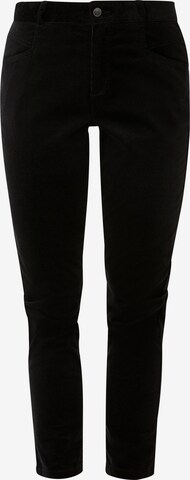 Effilé Pantalon s.Oliver en noir : devant