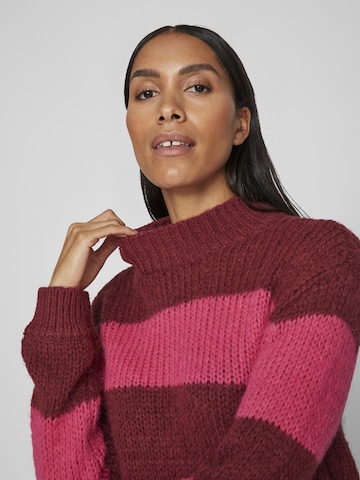 VILA Sweater 'Bailey' in Pink