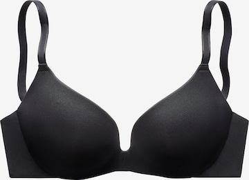 NUANCE Push-up Bra in Black: front