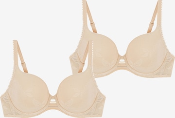 TRIUMPH Bügel-BH ' Wild Rose Sensation ' in Beige: Vorderseite