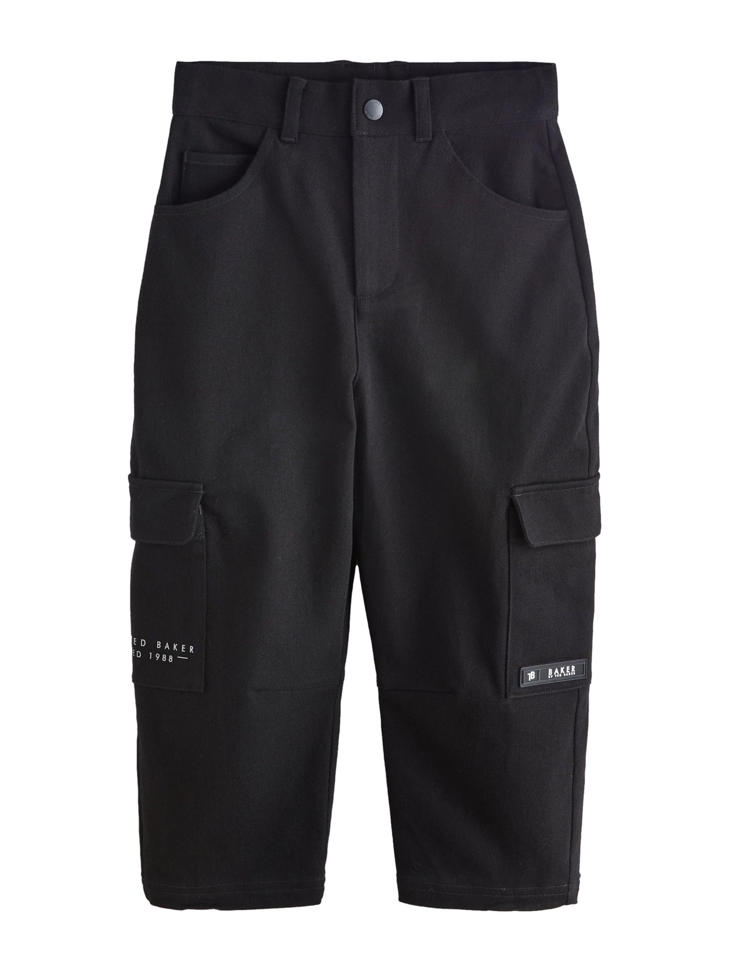 Baker by Ted Baker - Loosefit Pantalón en negro: frente