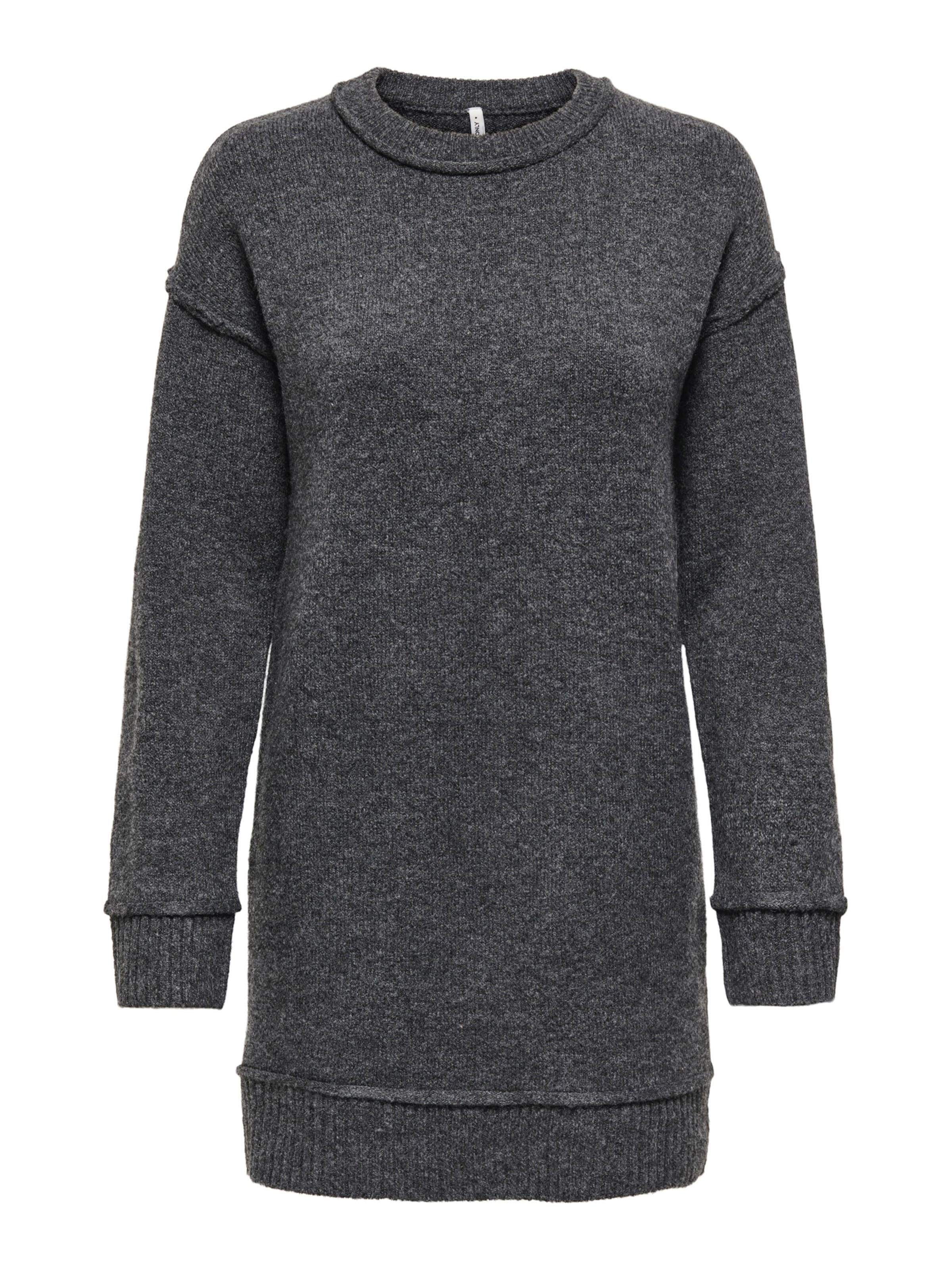 ONLY Strikkjole 'ONLHAZEL' i grå: forside