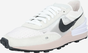 Baskets basses 'WAFFLE ONE' Nike Sportswear en blanc : devant