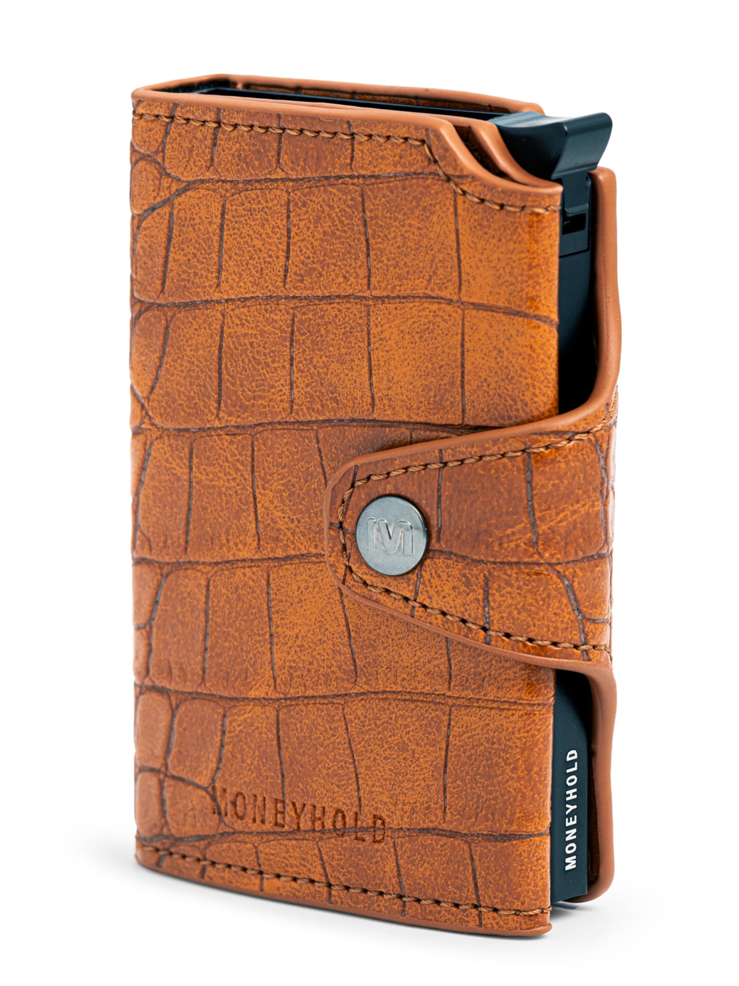 Portamonete di Moneyhold in marrone: frontale