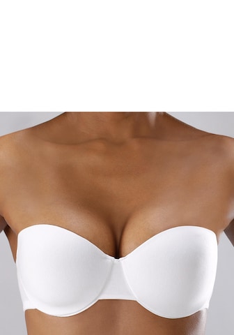 PETITE FLEUR Balconette Bra in Beige