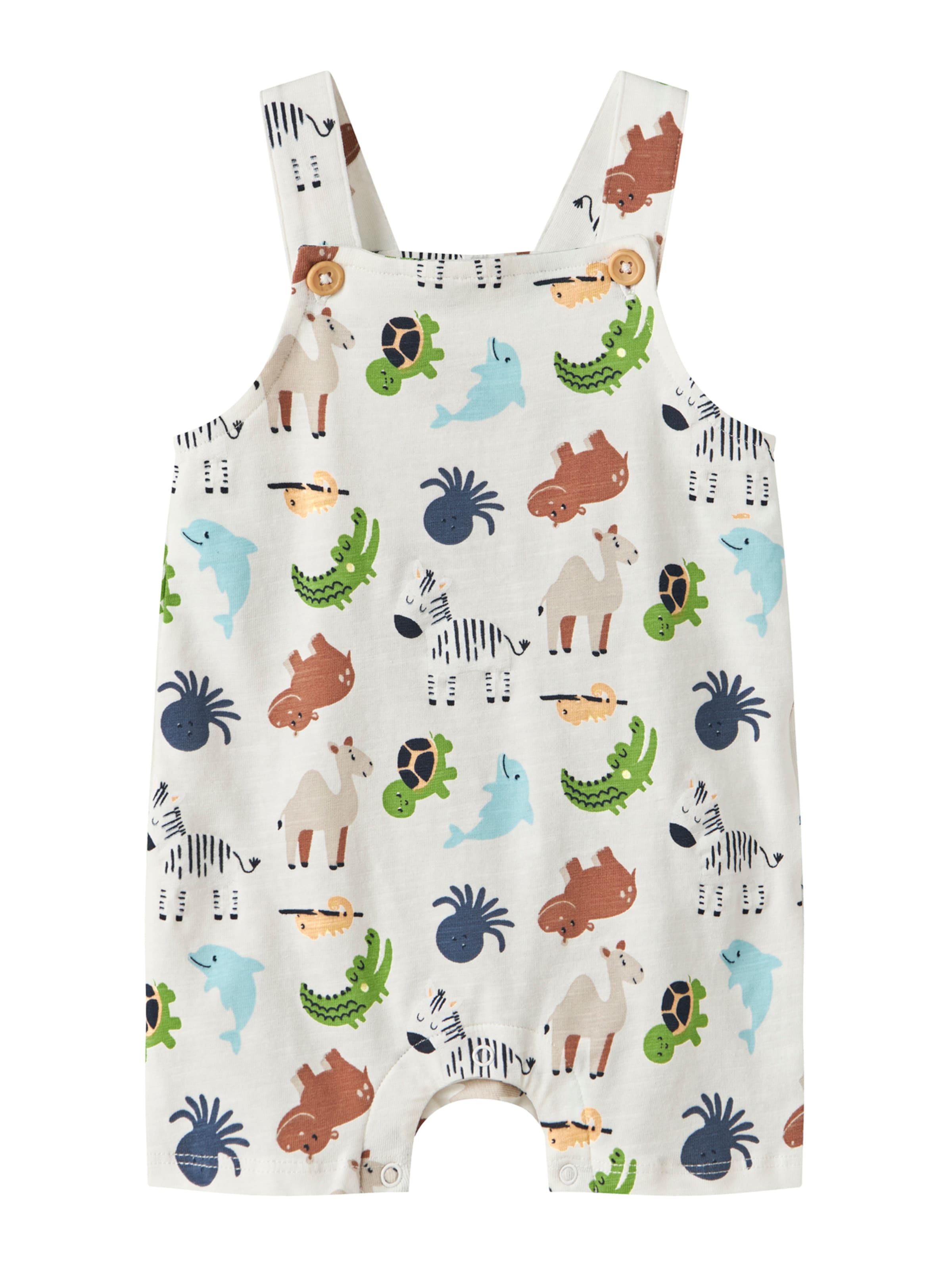 NAME IT Romper/bodysuit 'NBMFARI' in White: front