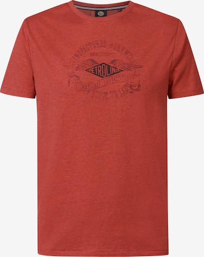 Petrol Industries T-Shirt 'Tranquil' in rot / schwarz, Produktansicht