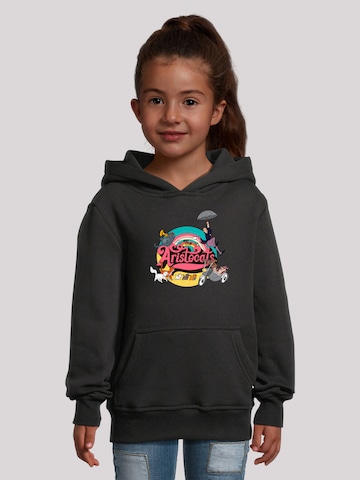 F4NT4STIC Sweatshirt 'Disney Aristocats Rainbow Fun' in Schwarz: Vorderseite