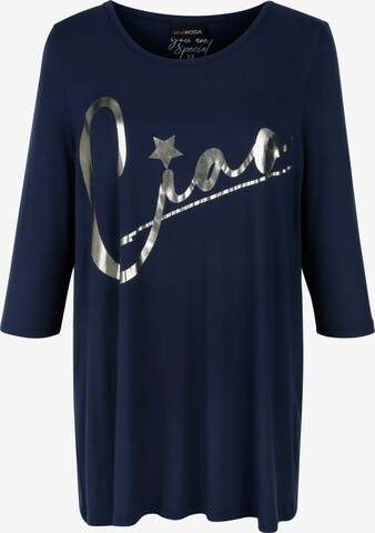 T-shirt MIAMODA en bleu : devant