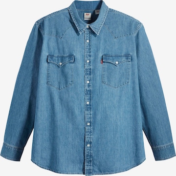 Levi's® Big & Tall Comfort fit Overhemd in Blauw: voorkant