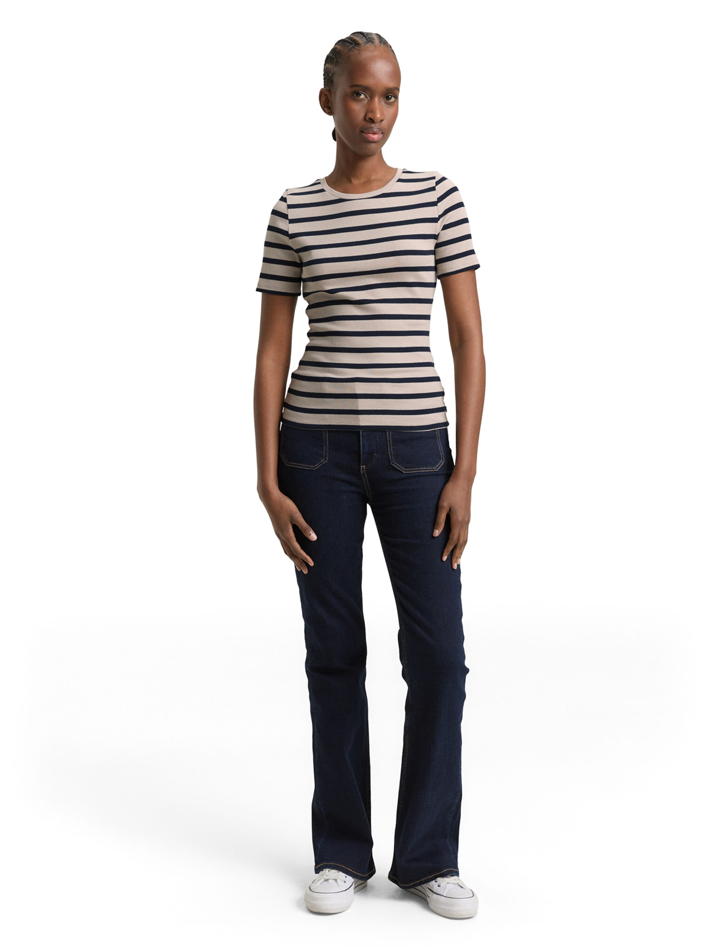 TOM TAILOR DENIM Тениска в бежово