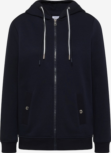 CECIL Sweatjacke mit strukturierter Oberfläche in XXXL in dunkelblau, Produktansicht