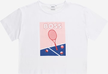 balts BOSS Kidswear T-Krekls: no priekšpuses