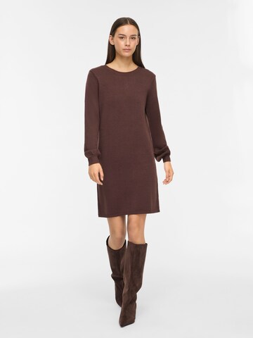 VILA Knitted dress 'VIRIL' in Brown