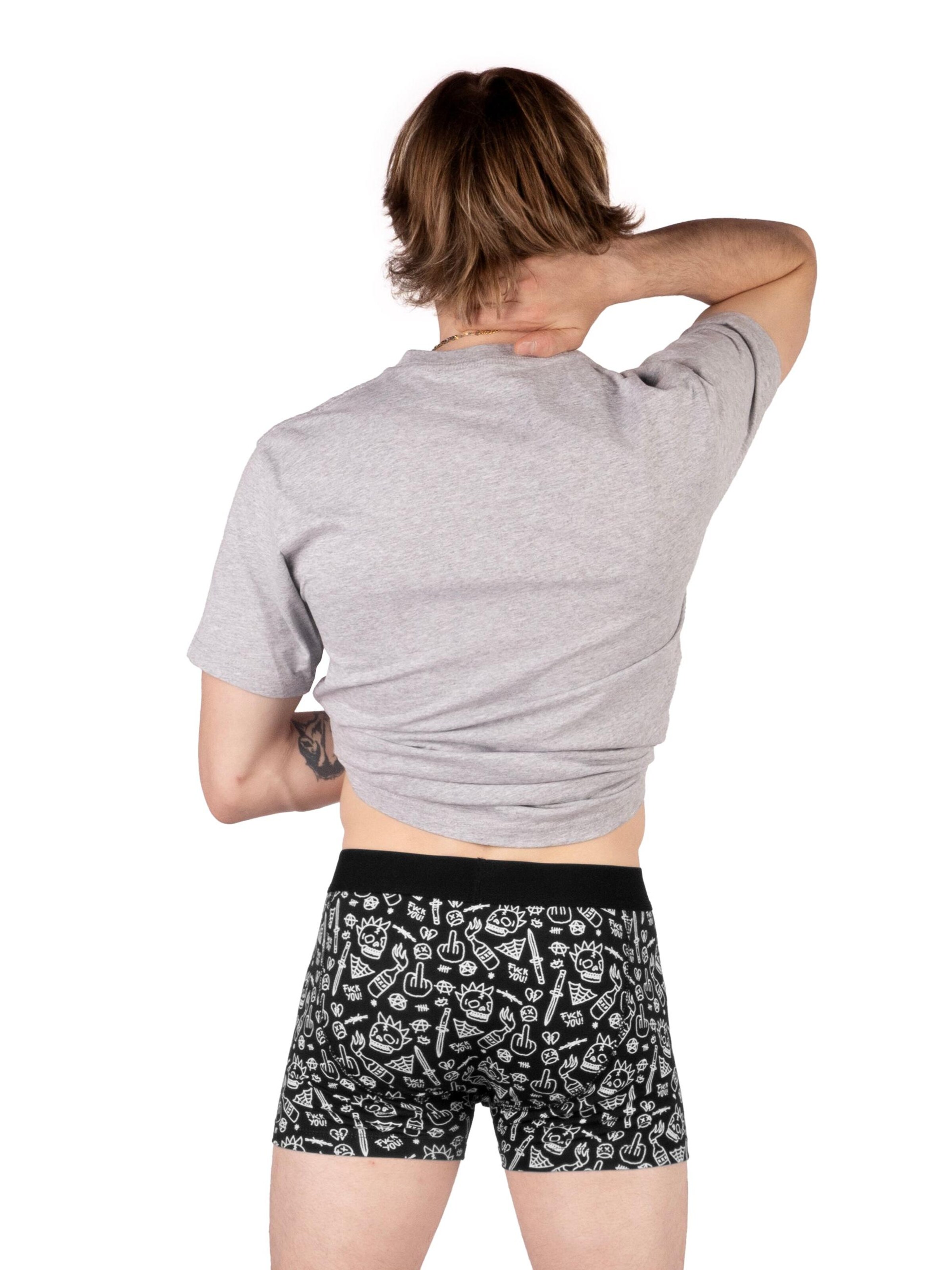 Boxer 'No Direction' di American Socks in nero