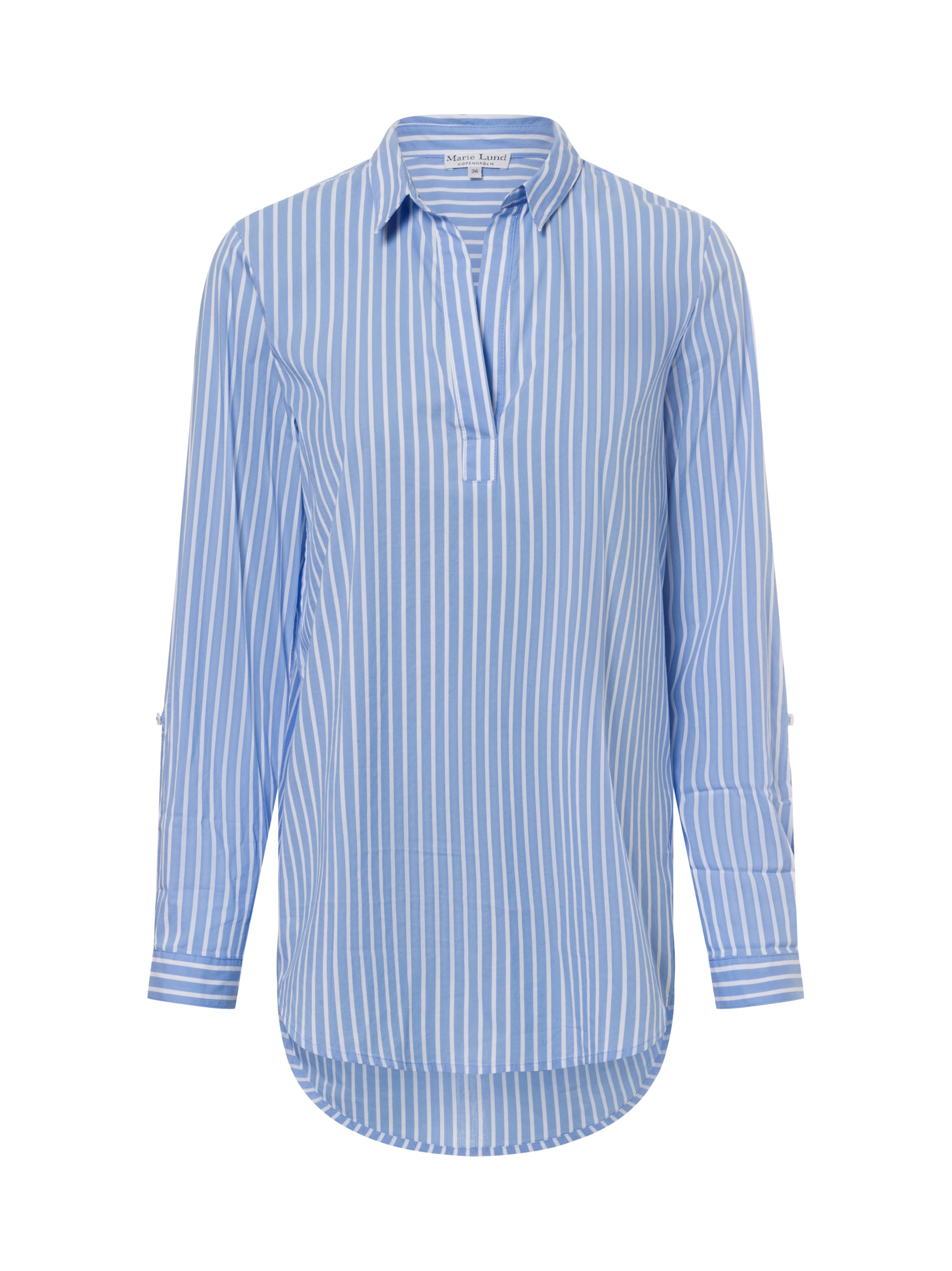 Marie Lund Blouse in Blauw: voorkant