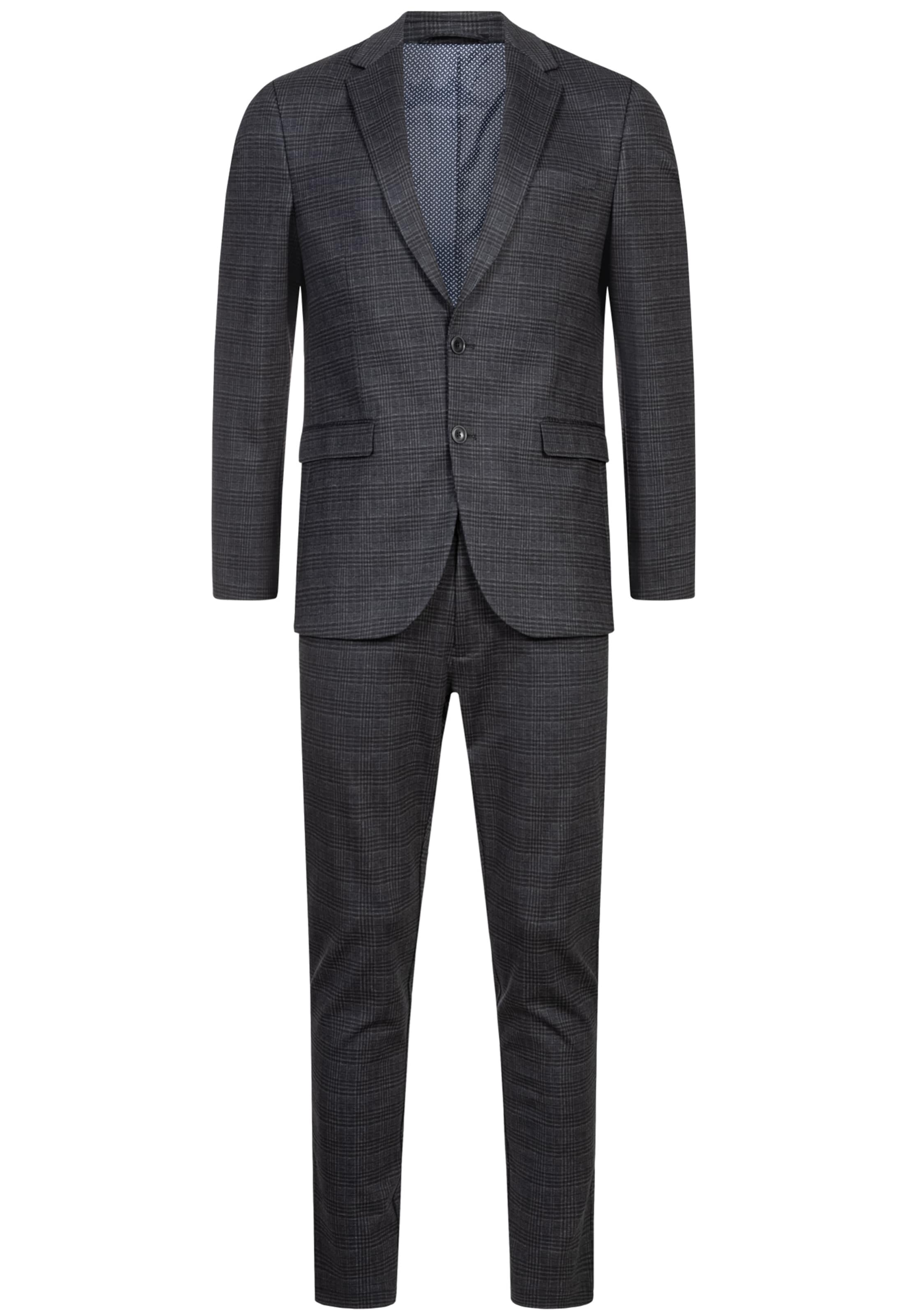 JEFF Regular Suit 'Oliver' in Black: front