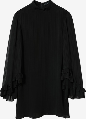 MANGO Shirt Dress 'MENDES' in Black: front