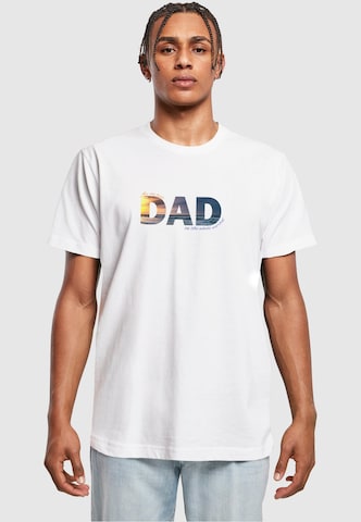 Maglietta ' For The Best Dad' di Merchcode in bianco: frontale