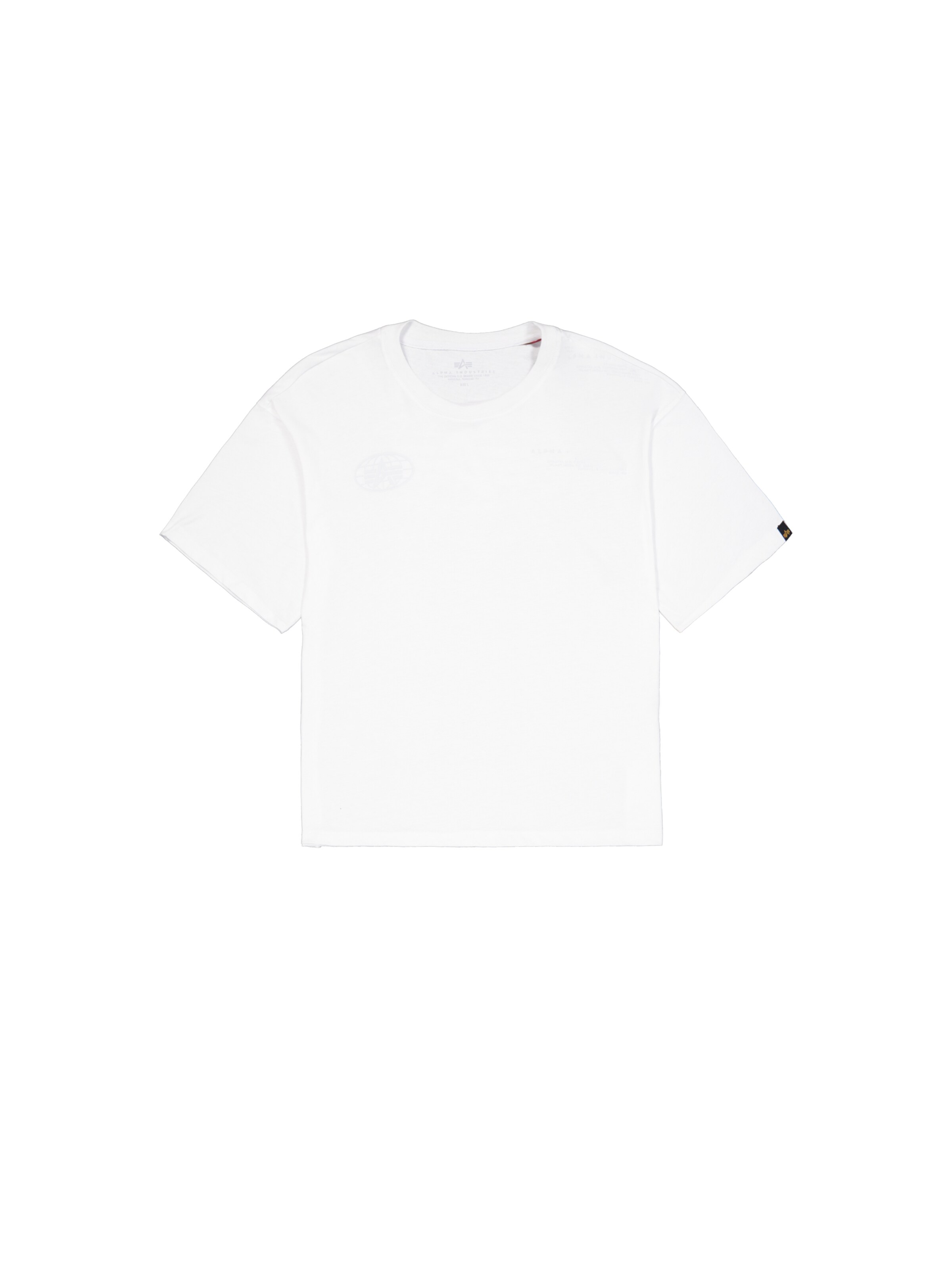 T-Shirt ALPHA INDUSTRIES en blanc : devant