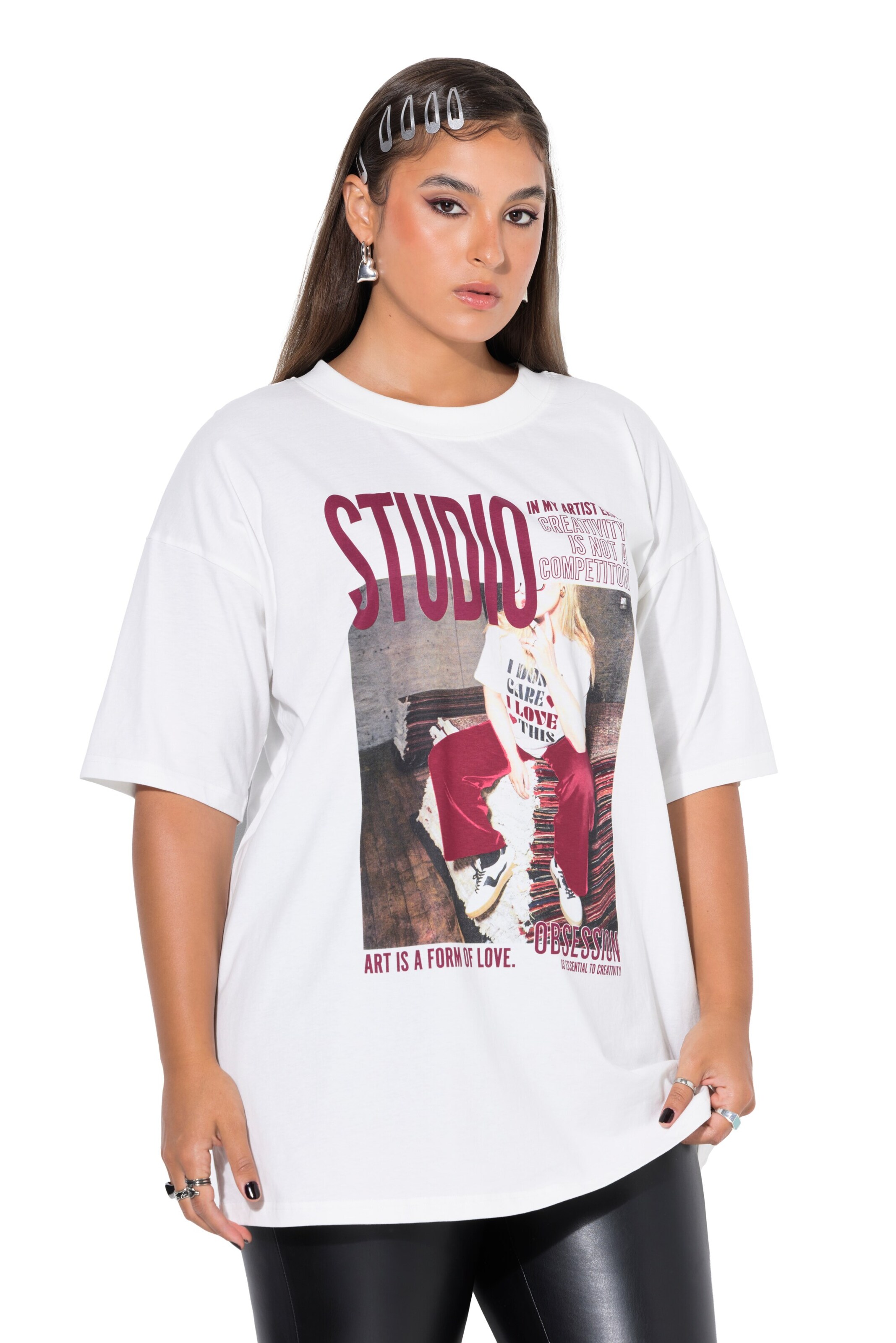 Studio Untold Shirt in Weiß: Vorderseite